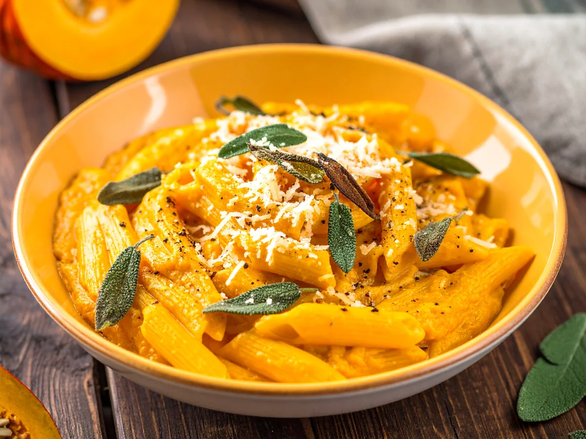 Cremige Kürbis-Pasta