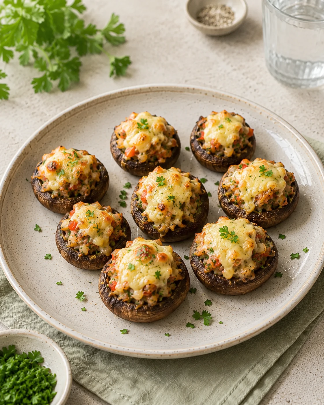 Airfryer Gefüllte Champignons