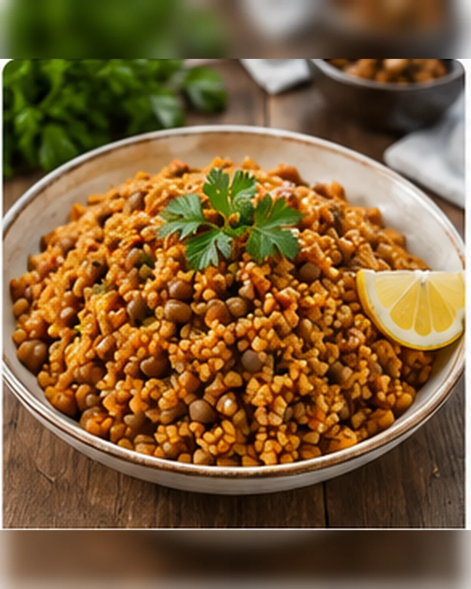 Türkisches Bulgur-Pilav mit Linsen