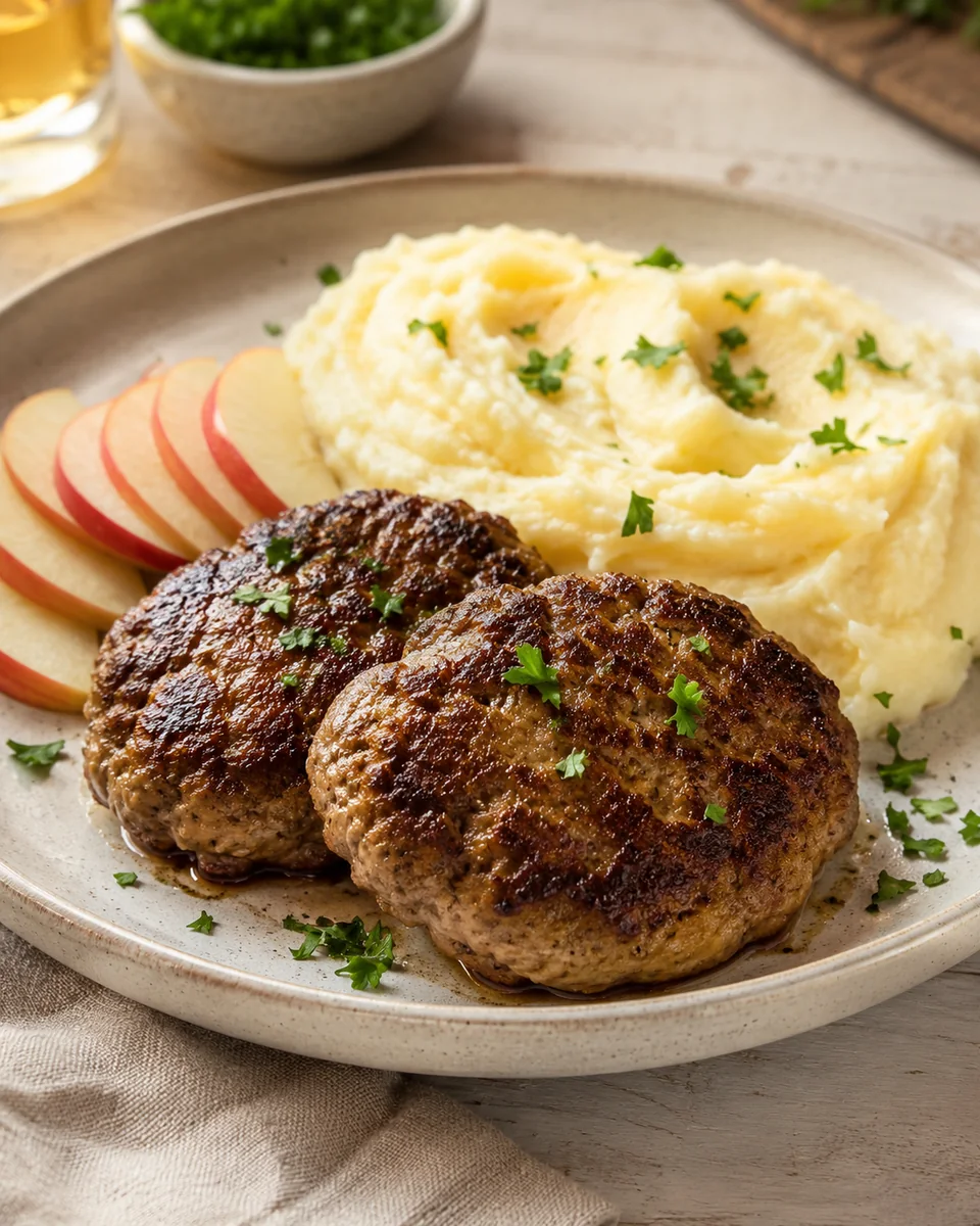 Frikadellen mit Kartoffelpüree