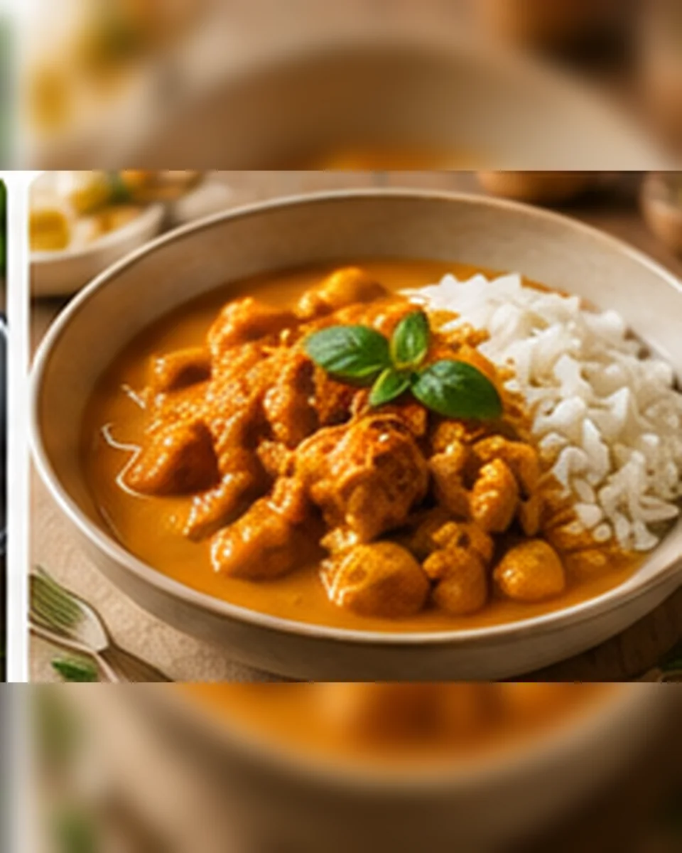 Hähnchen-Curry mit Reis