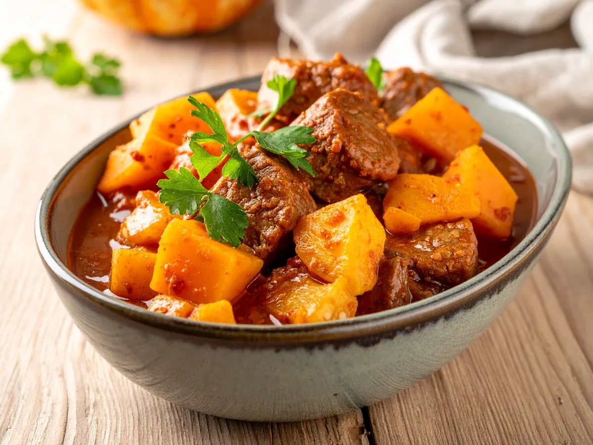 Kürbis-Kartoffel-Gulasch