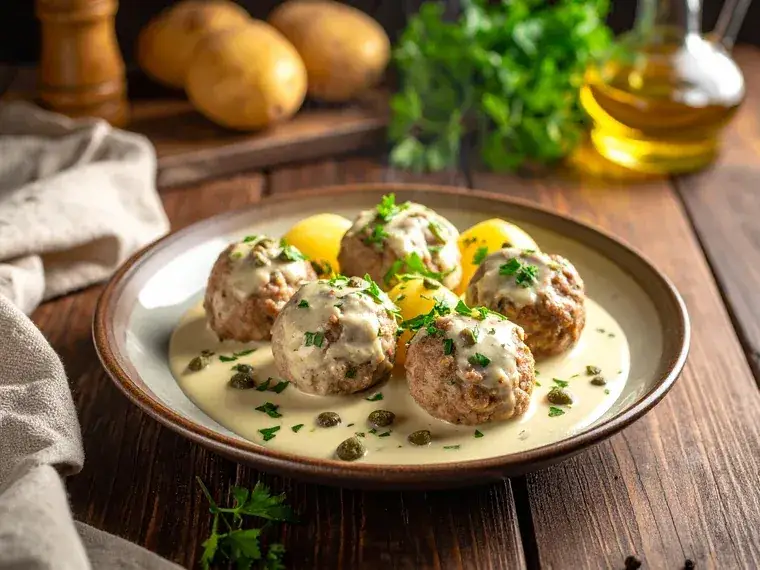 Königsberger Klopse mit Kartoffeln