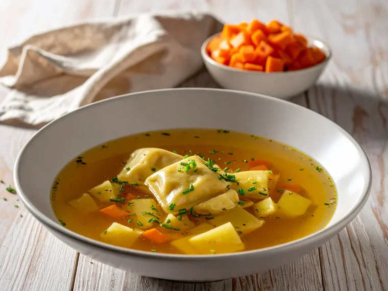 Maultaschen in Brühe