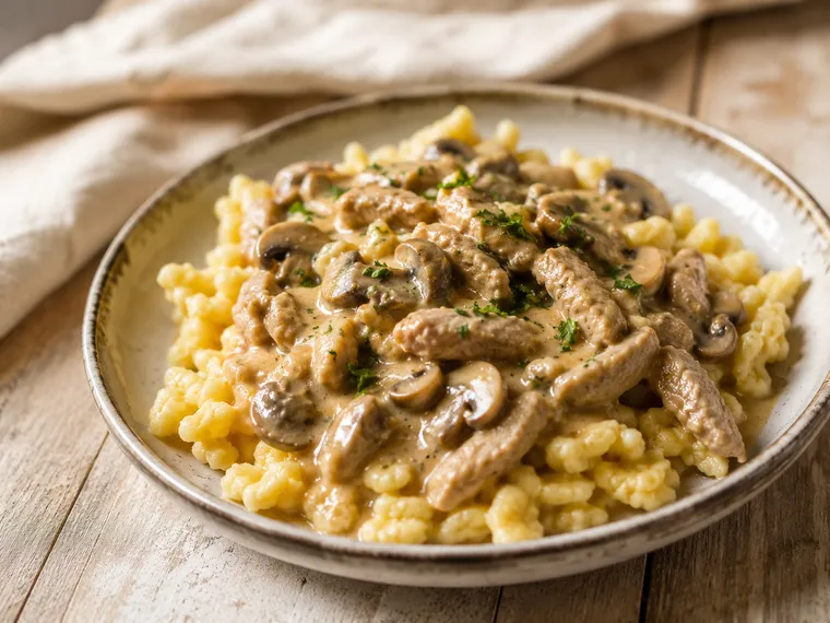 Spätzle-Geschnetzeltes